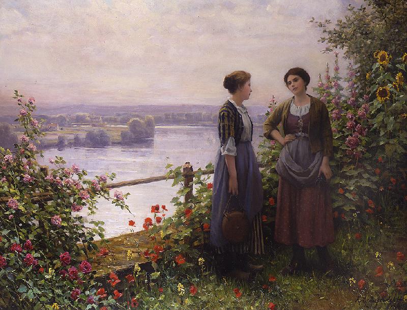 Sur la Terrasse, Daniel Ridgeway Knight